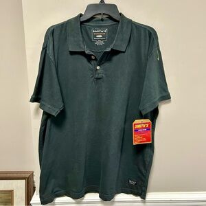 Smith’s Workwear Sz 2XL Black Polo Shirt NWT